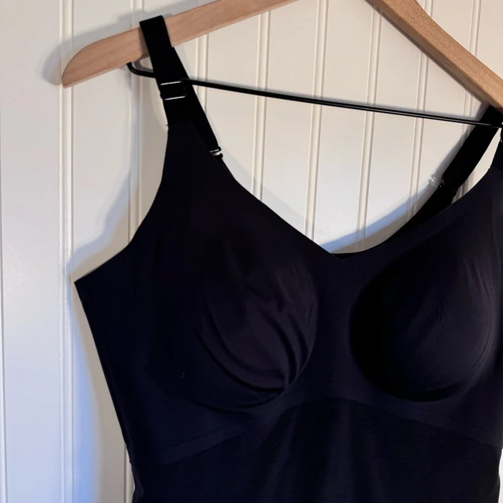 Honeylove LiftWear Cami Built-In Bra Vamp Black Adjustable Straps Womens Size 1X - Picture 6 of 12